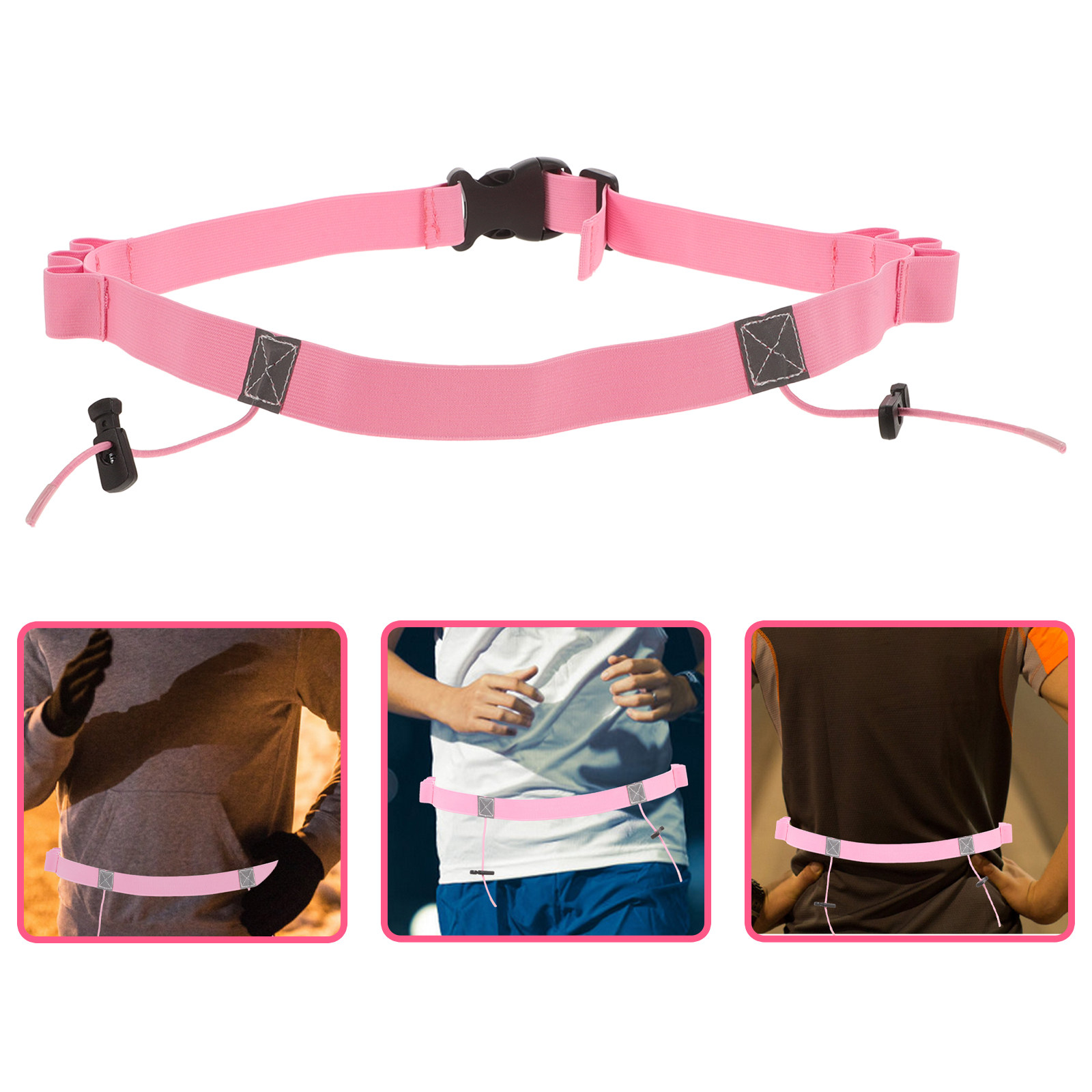 Race Bib - Cinto de corrida refletor leve, ideal