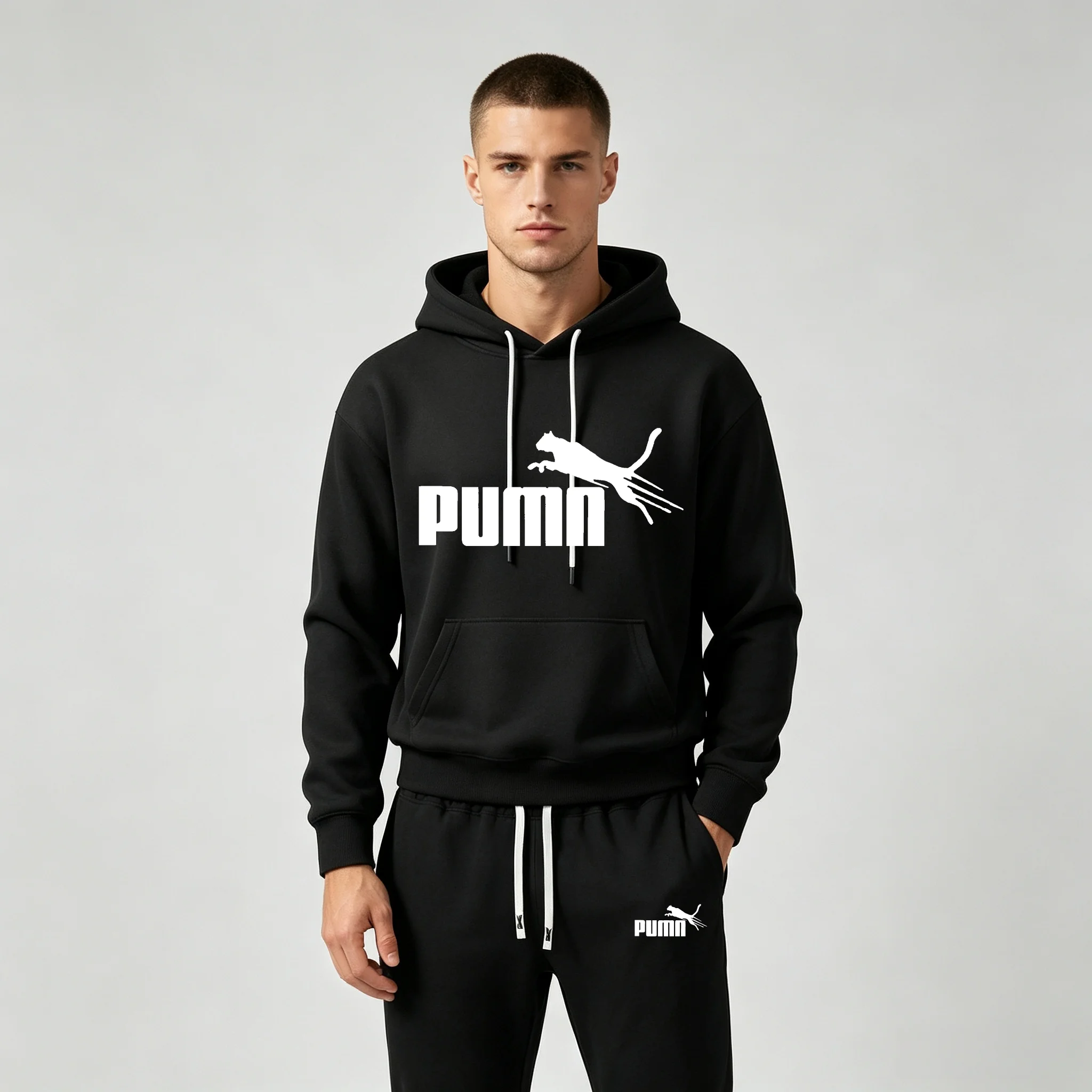 Joggers Pants - Conjunto de moletom masculino com estampa