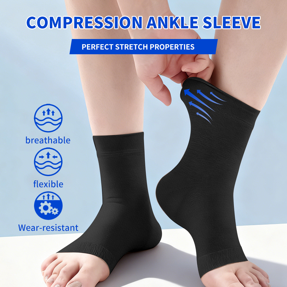 Ankle Brace - 1 Par de Suporte de Compressão
