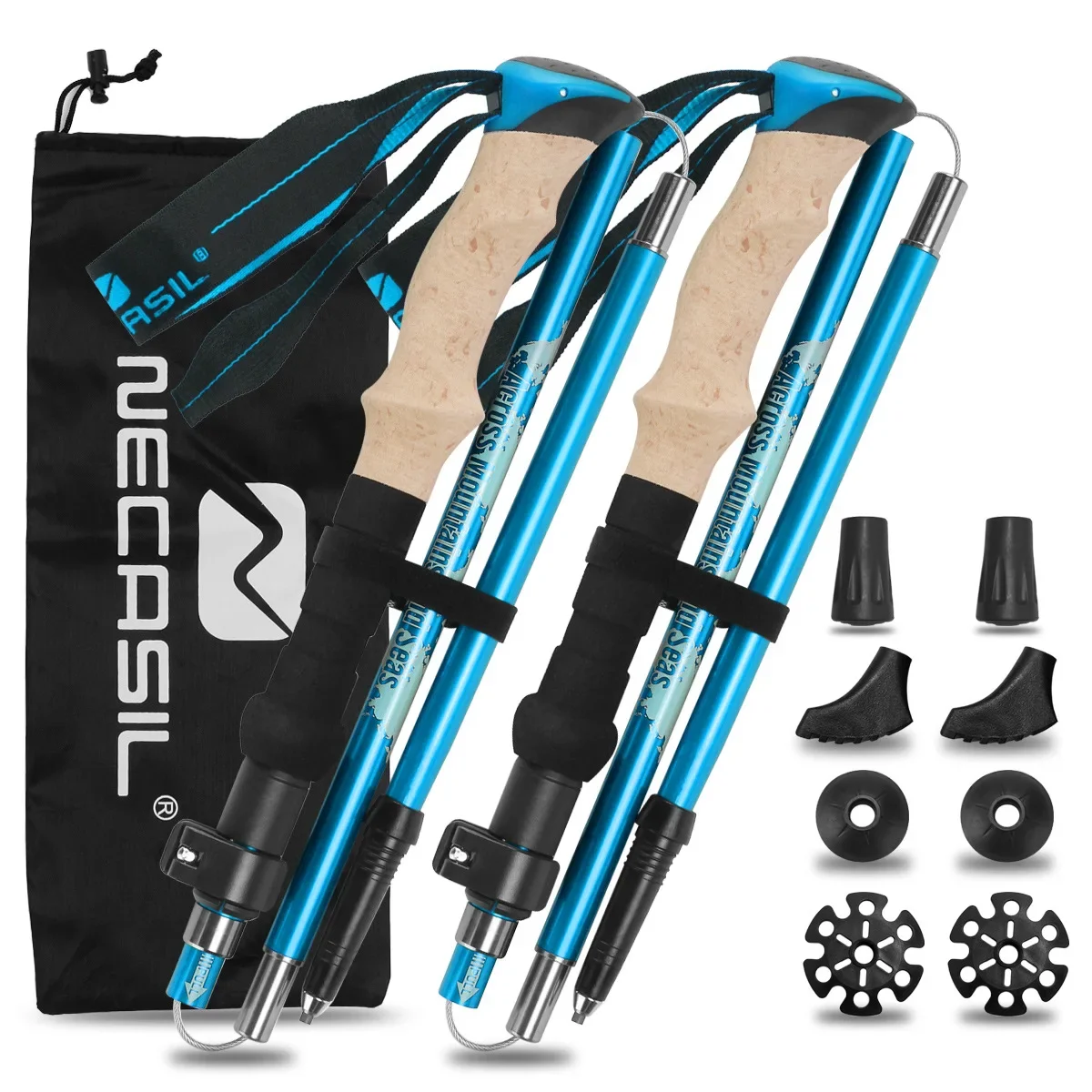 Conjunto de 2 Bastões de Trekk - Trekking Pole Carbon avaliação e preço