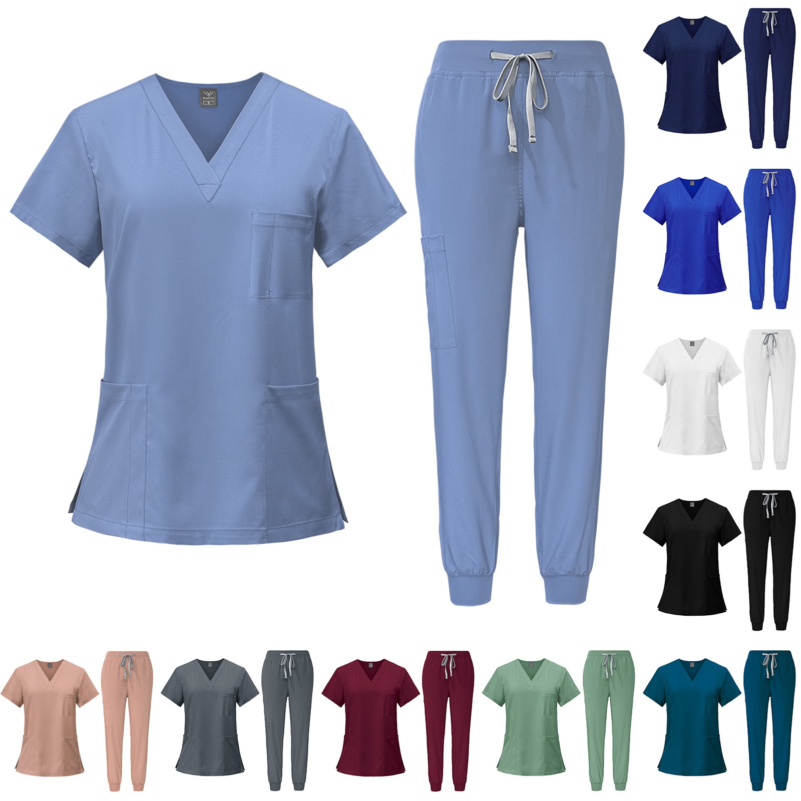 Conjunto de uniforme médico co - Joggers Pants avaliação e preço
